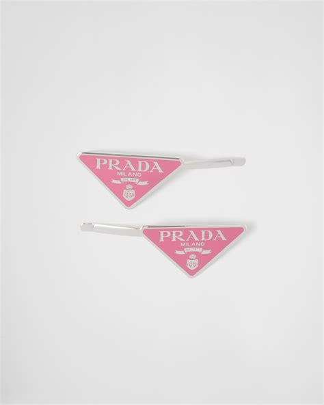 prada metal hair clips|prada headband.